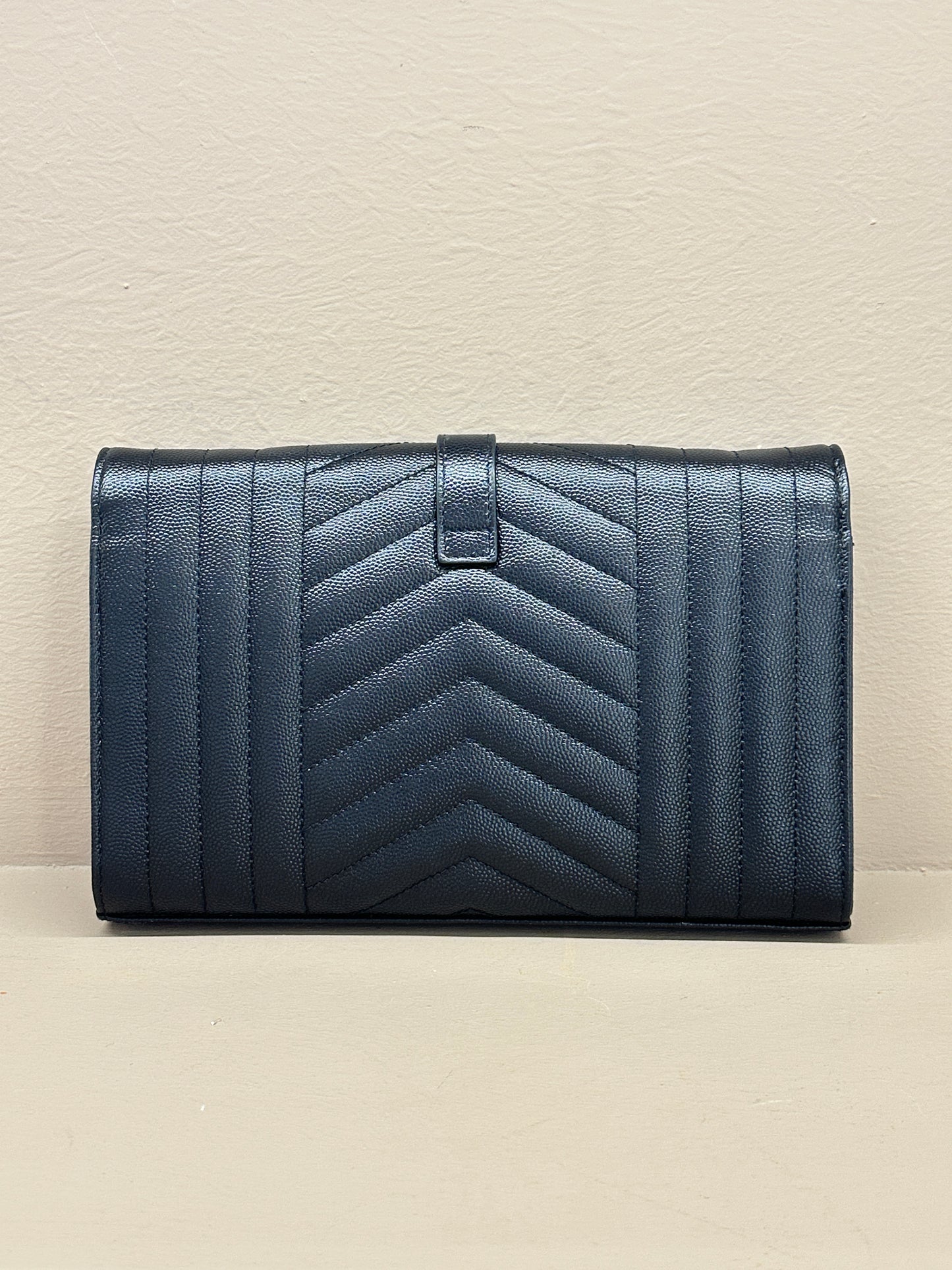 SAINT LAURENT ENVELOPE SMALL WALLET ON CHAIN